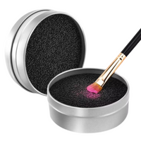 Bronson Professional Makeup Brush Cleaner Sponge Tin Quick Cleaning