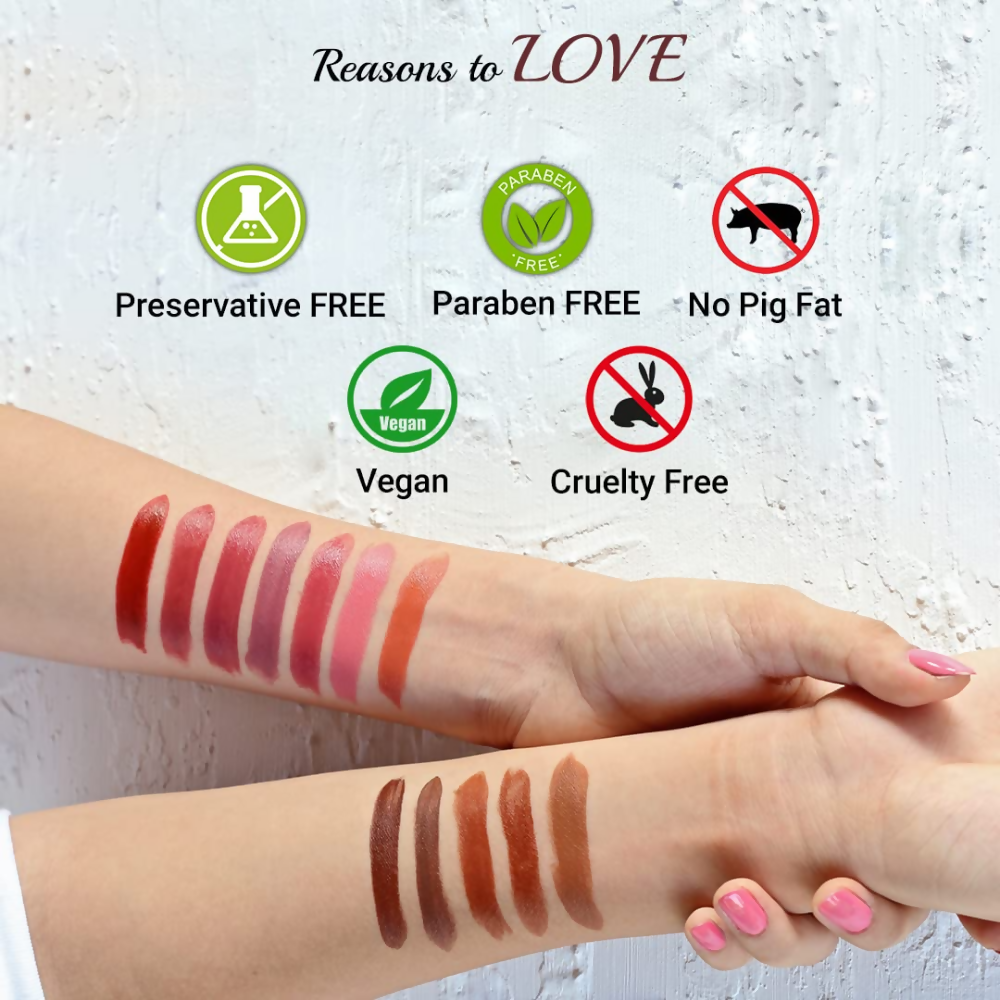 Iba Long Stay Matte Lipstick - M03 Toffee Brown - Dista