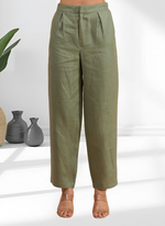 Thumbnail for Joban Fashion Pista Green Linen Embroidered Readymade Cord Set - Distacart
