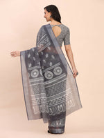 Thumbnail for Astita Linen Cotton Black Saree