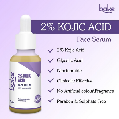 Bake 2% Kojic Acid Face Serum With Niacinamide - Distacart