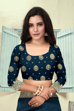Thumbnail for Vedant Vastram Litchi Silk Designer Banarasi Saree - Morpich - Distacart