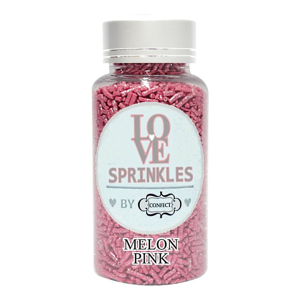 confect melon pink vermicelli sprinkles br b 90 gms b