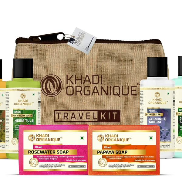 khadi Organique Grooming Travel Kit Men & Women - Distacart