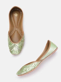 Thumbnail for House of Pataudi Women Embellished Ethnic Mojaris