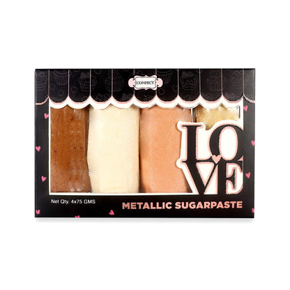 metallic sugar paste multipack 1 300 gms