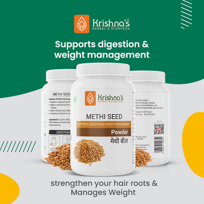 Krishna'S Herbal & Ayurveda Methi Seed Powder - Distacart