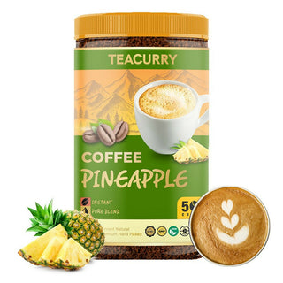 Teacurry Pineapple Instant Coffee Powder - Arabica Freeze Dried Coffee for Instant Hot & Cold Coffee - Distacart