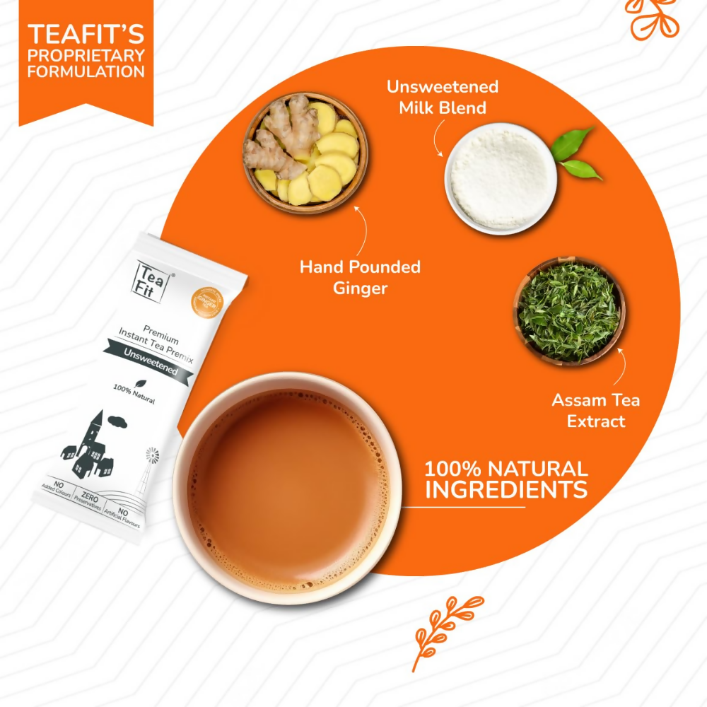 TeaFit No Sugar Instant Ginger Tea Premix - Distacart
