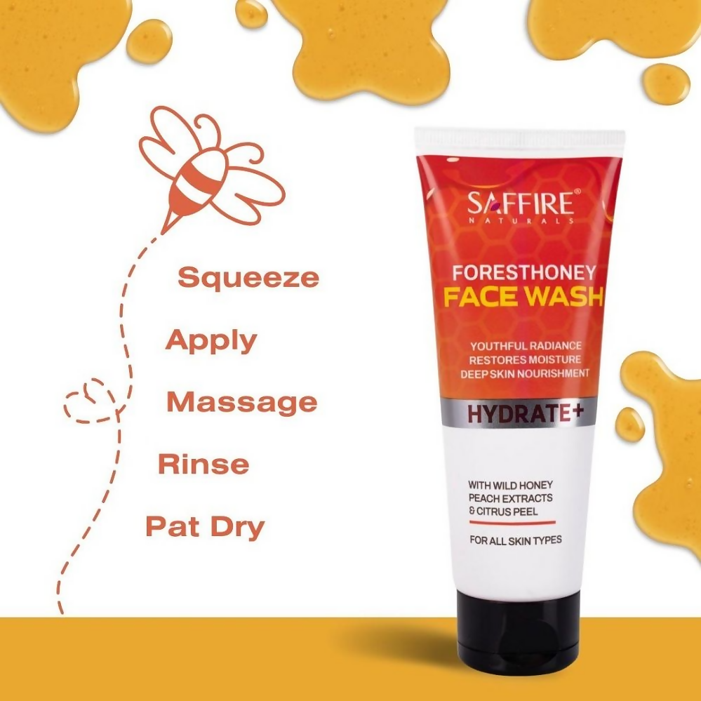 Saffire Naturals Forest Honey Face Wash - Distacart