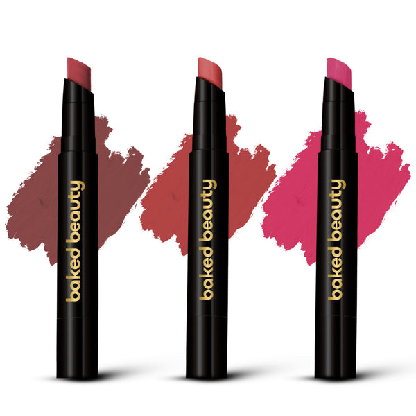 Baked Beauty Lipstick Crayon Set (Pack Of 3) - My Crayon Midnight Kiss
