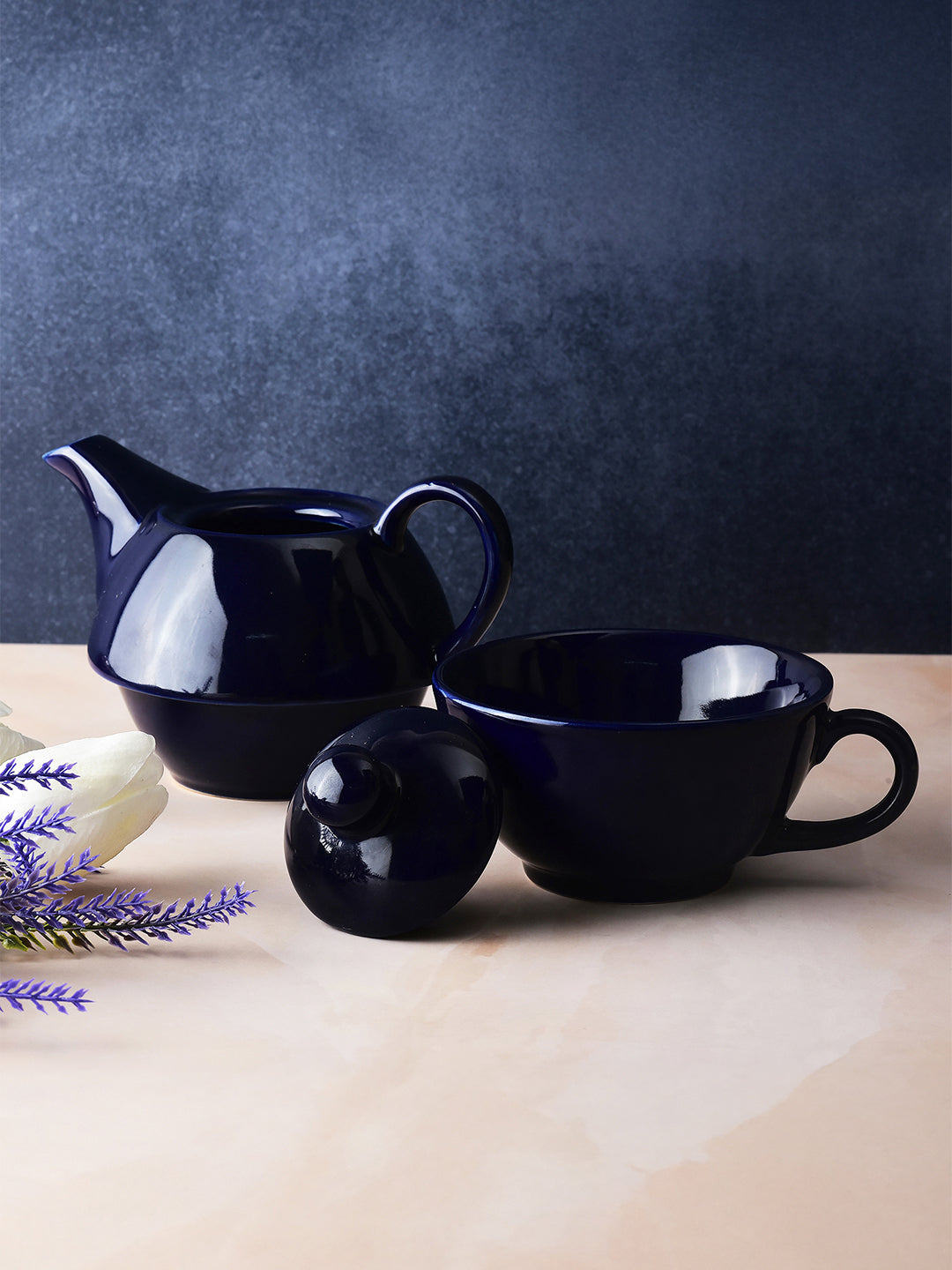 Simply Soho Midnight Pour Tea Set for One - Distacart