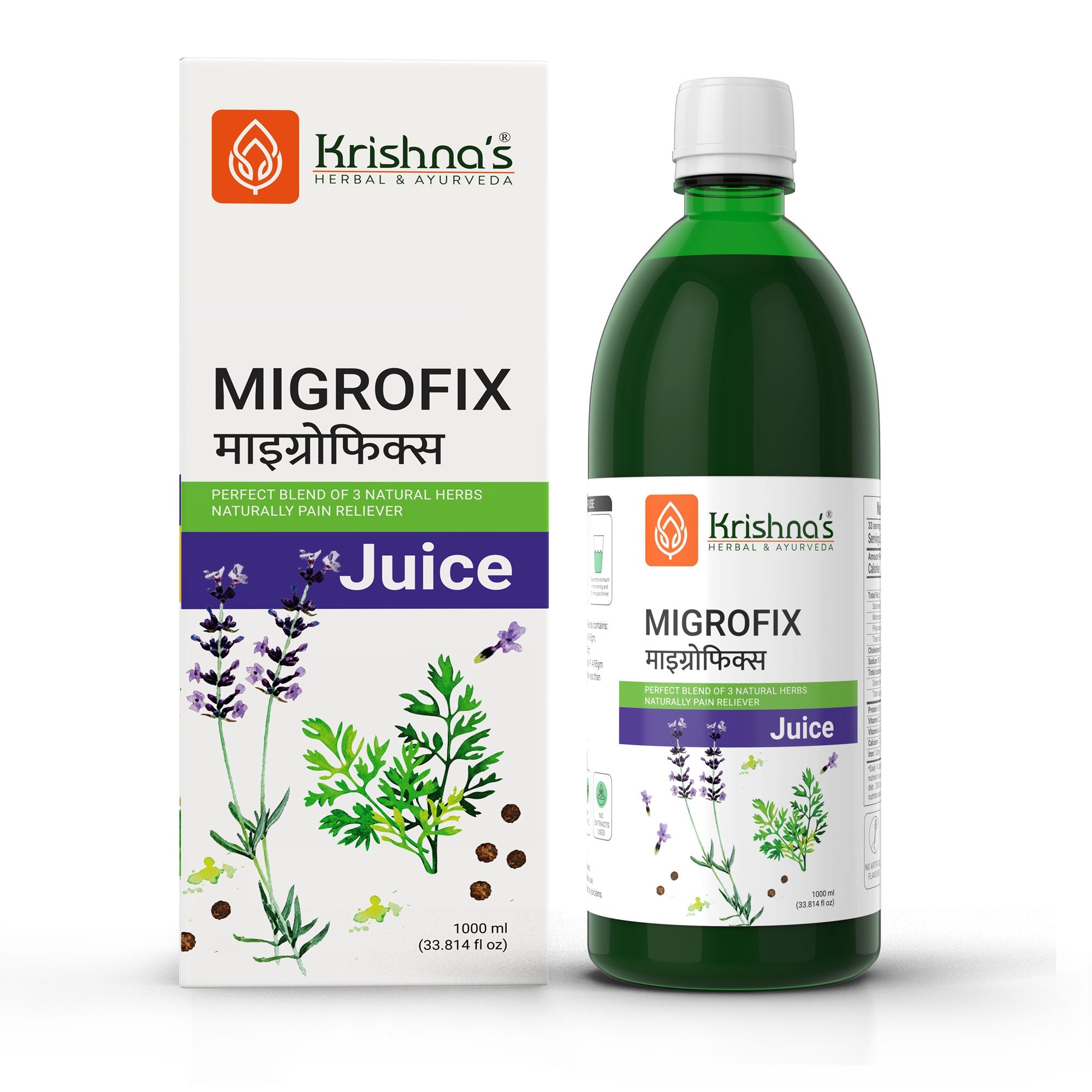 Krishna'S Herbal & Ayurveda Migrofix Juice