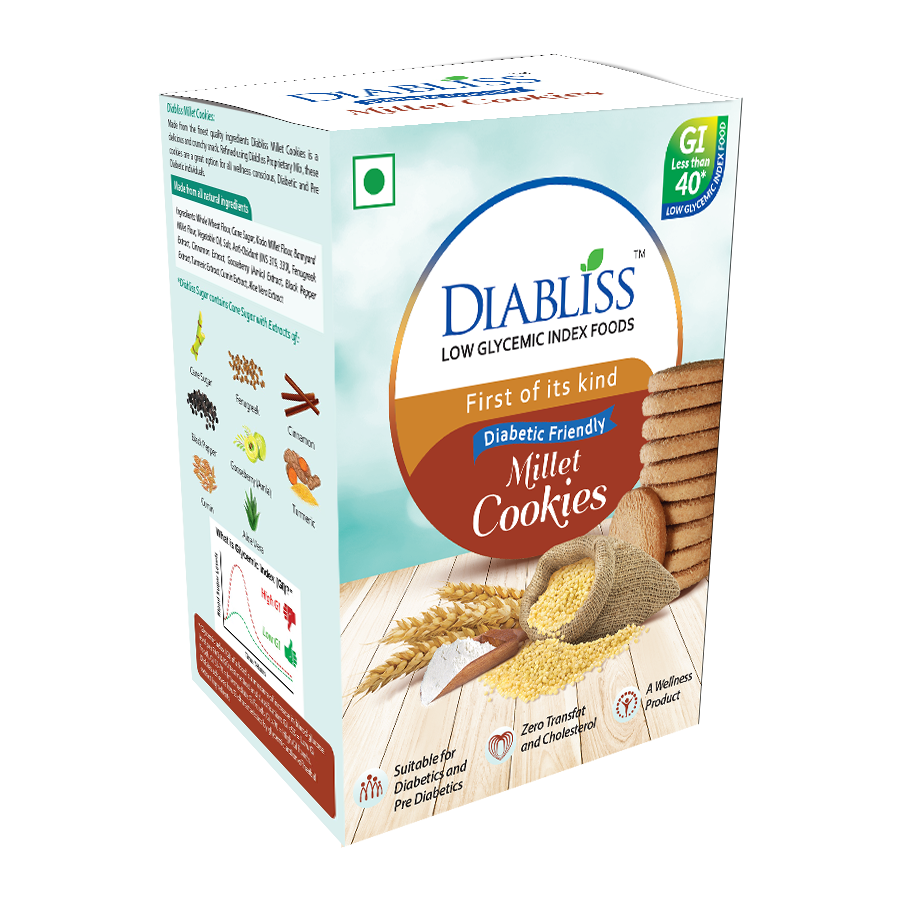 Diabliss Diabetic Friendly Millet Cookies - Distacart