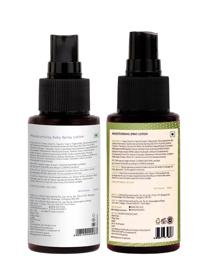 AreoVeda Mini Mom and Baby Lotion Combo - Distacart