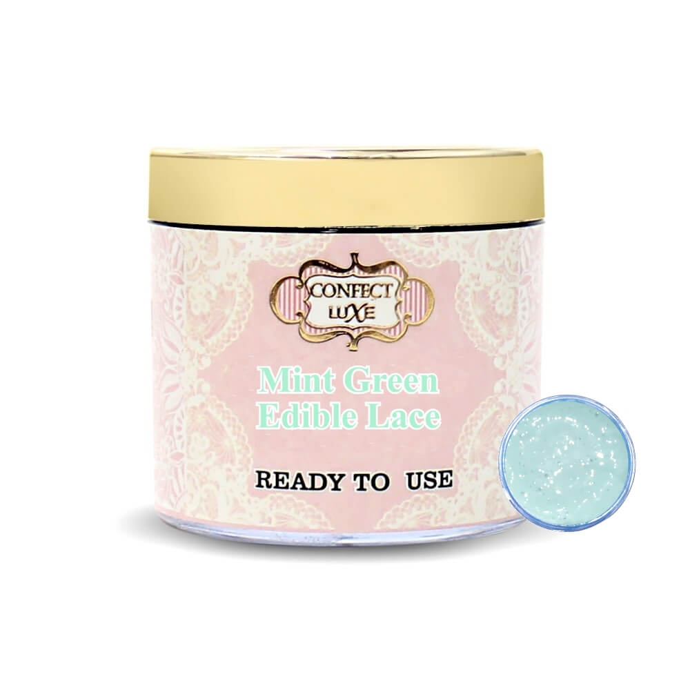 mint green edible lace 100g