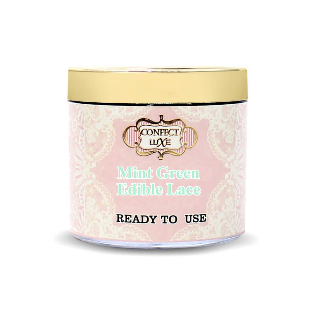 mint green edible lace 100g