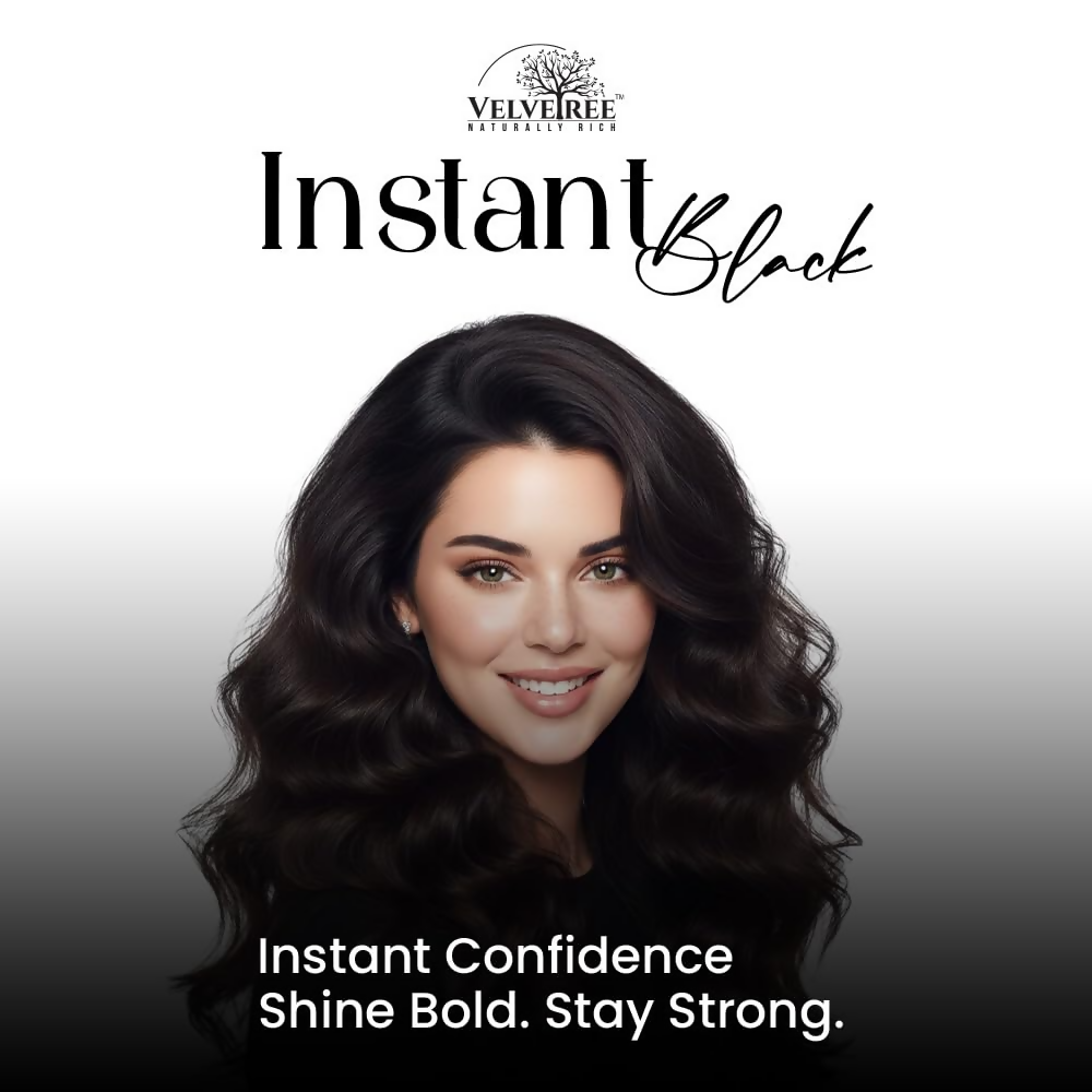 Velvetree Natural Black Hair Gel Dye (Black Hair Gel) - Distacart