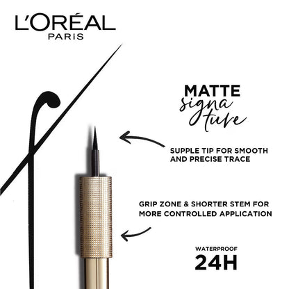 L'Oreal Paris Matte Signature Eyeliner - Black - Distacart