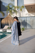 Thumbnail for Teeya Creation Womens New Fancy Velvet With Rich Zari Embroidered Work Kurta Set - Dista