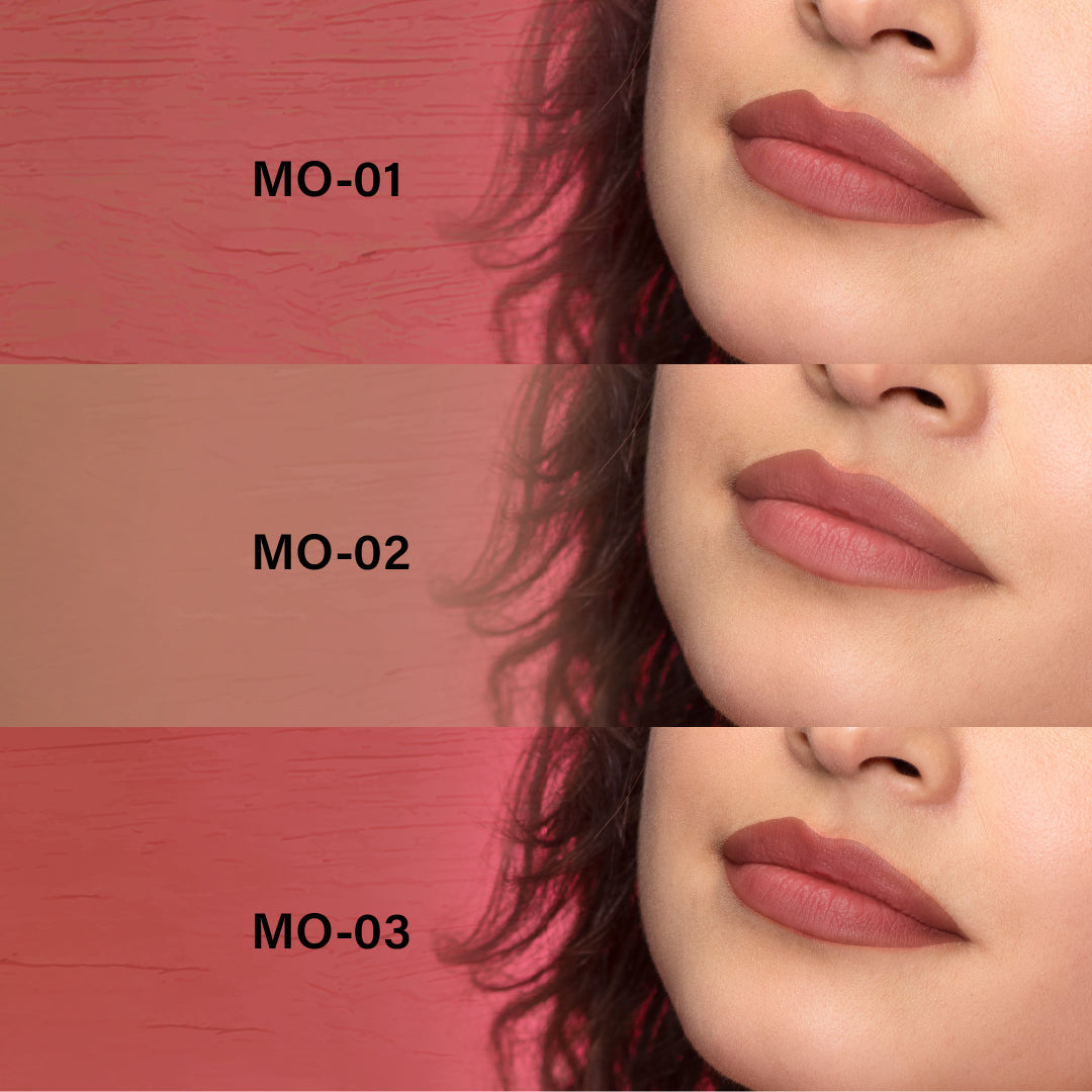 Baked Beauty My Crayon Mocha Talk Super Matte Lip Cream Lipsticks (Set of 3)