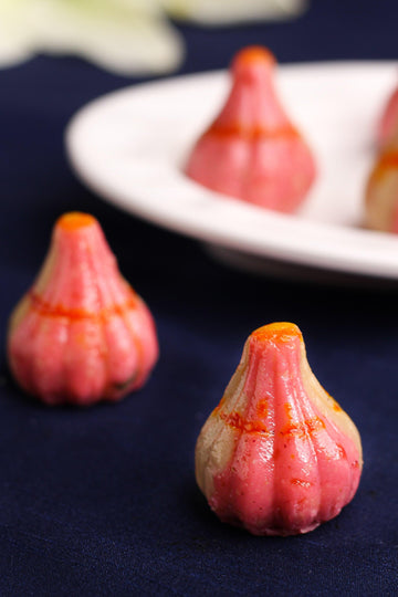 scrumptious strawberry modak