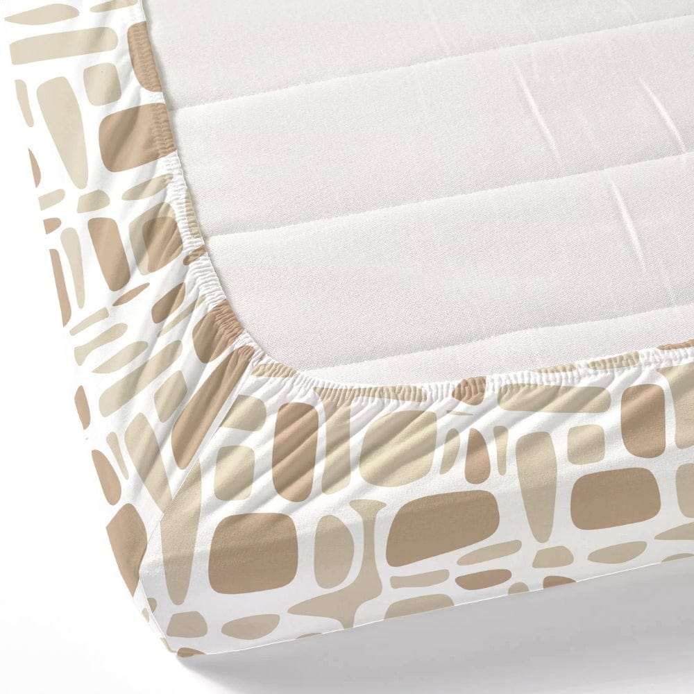 Haus & Kinder Modern Matrix 100% Cotton King Fitted Bedsheet, 144 TC - Dista