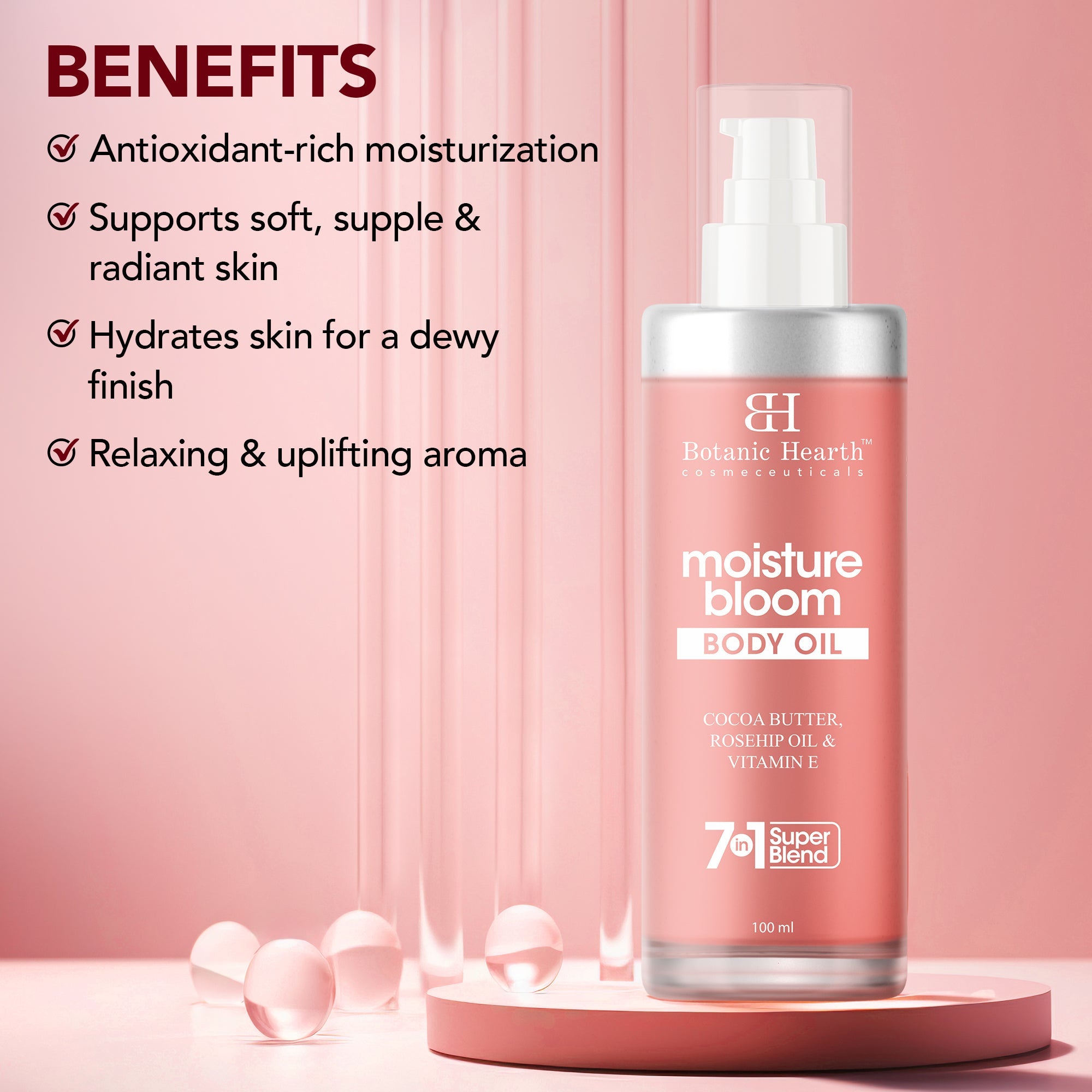 Botanic Hearth Moisture Bloom Body Oil - Distacart