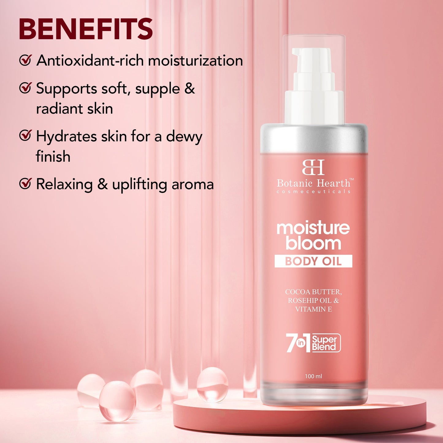 Botanic Hearth Moisture Bloom Body Oil - Distacart