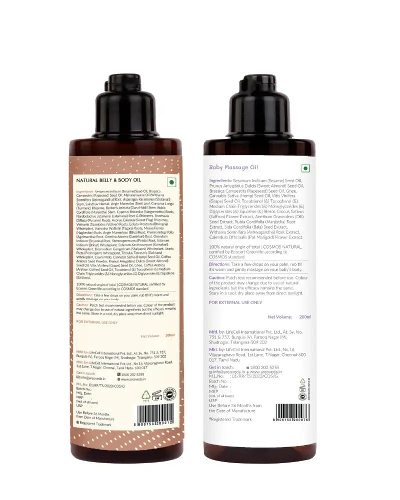 AreoVeda Mom & Baby Oil Combo - Distacart