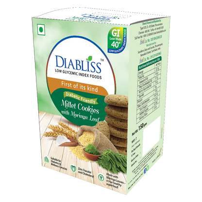 Diabliss Diabetic Friendly Millet Cookies With Moringa Leaf - Distacart