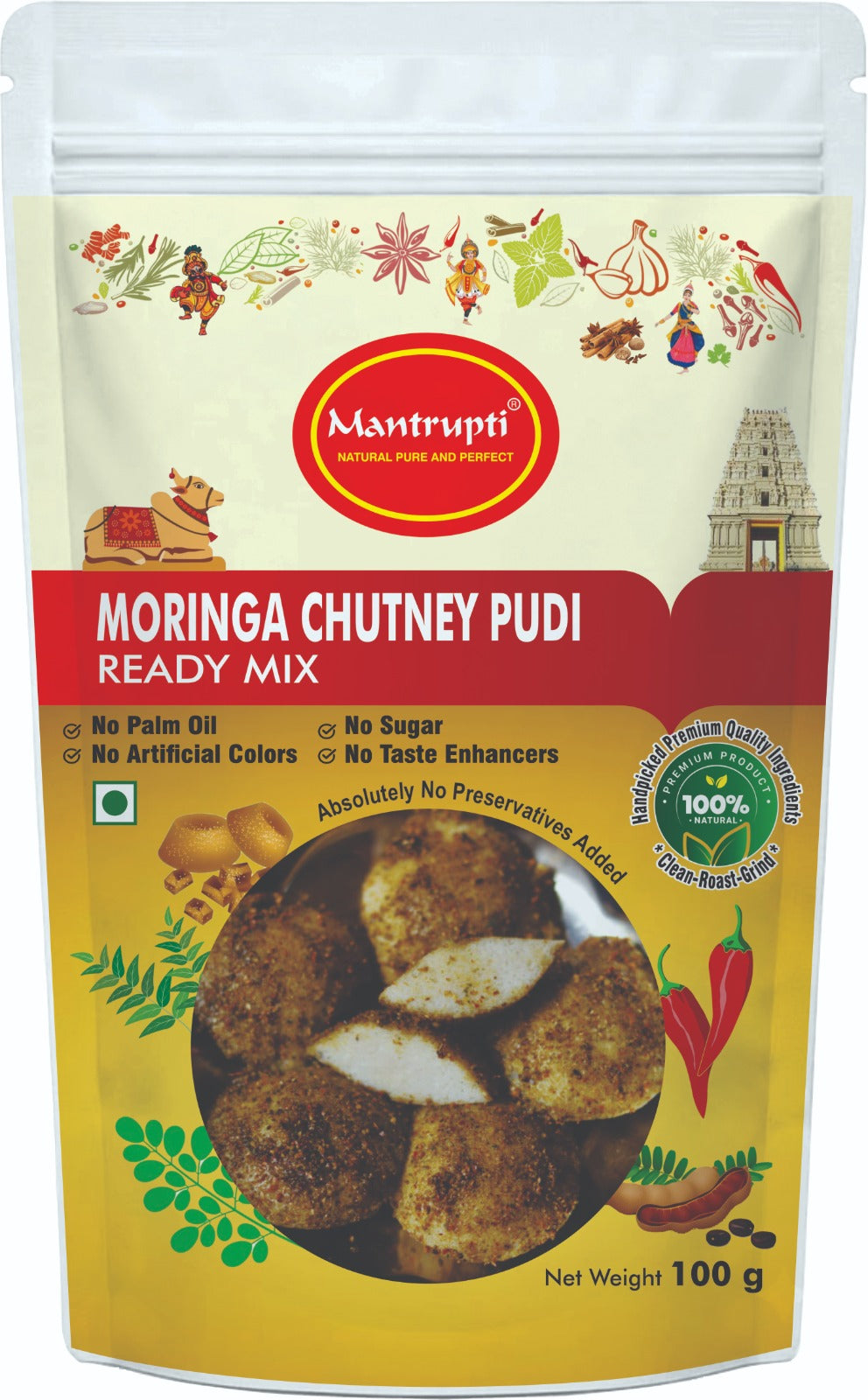 Mantrupti Moringa Leaves Chutney Powder - Dista