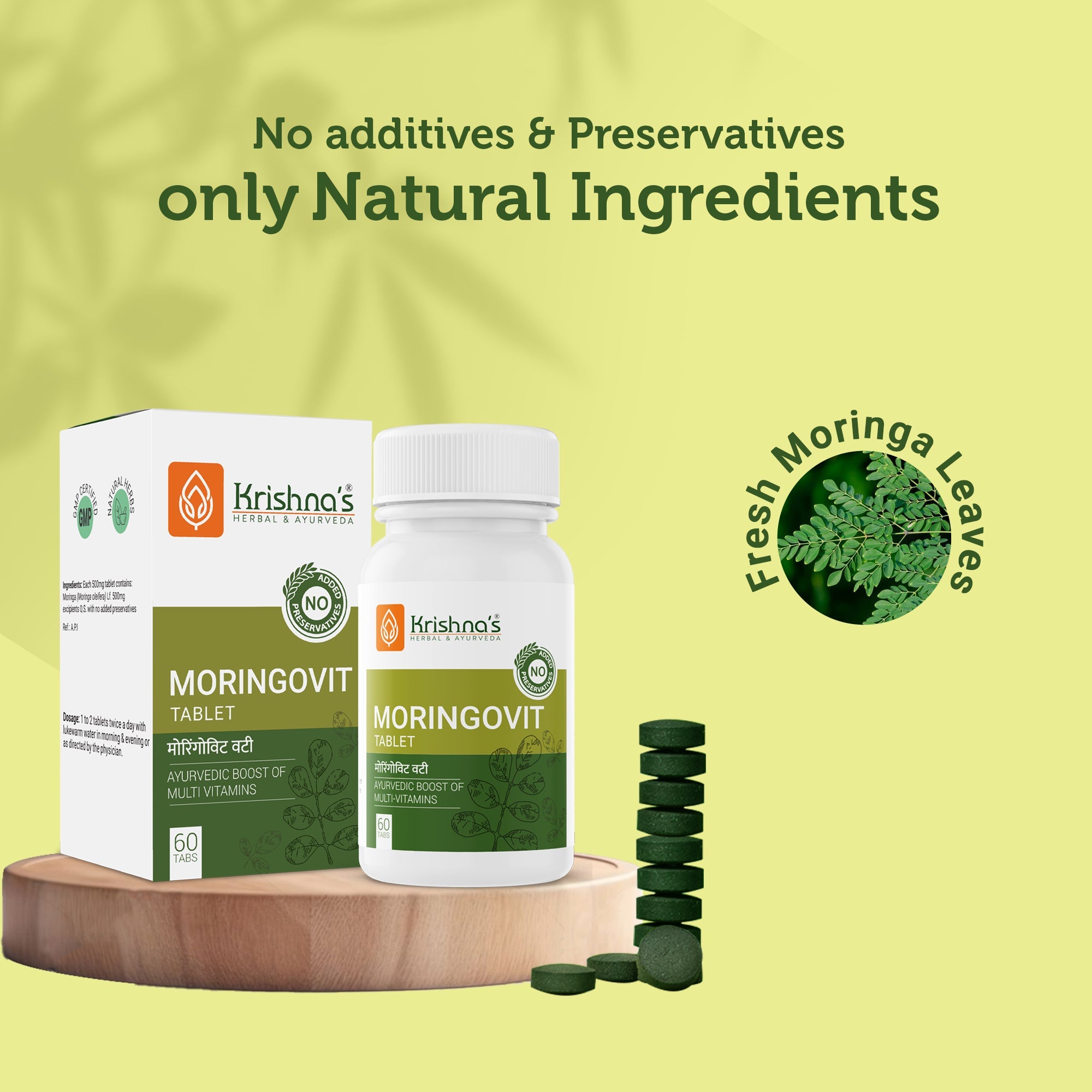Krishna'S Herbal & Ayurveda Moringovit Tablets