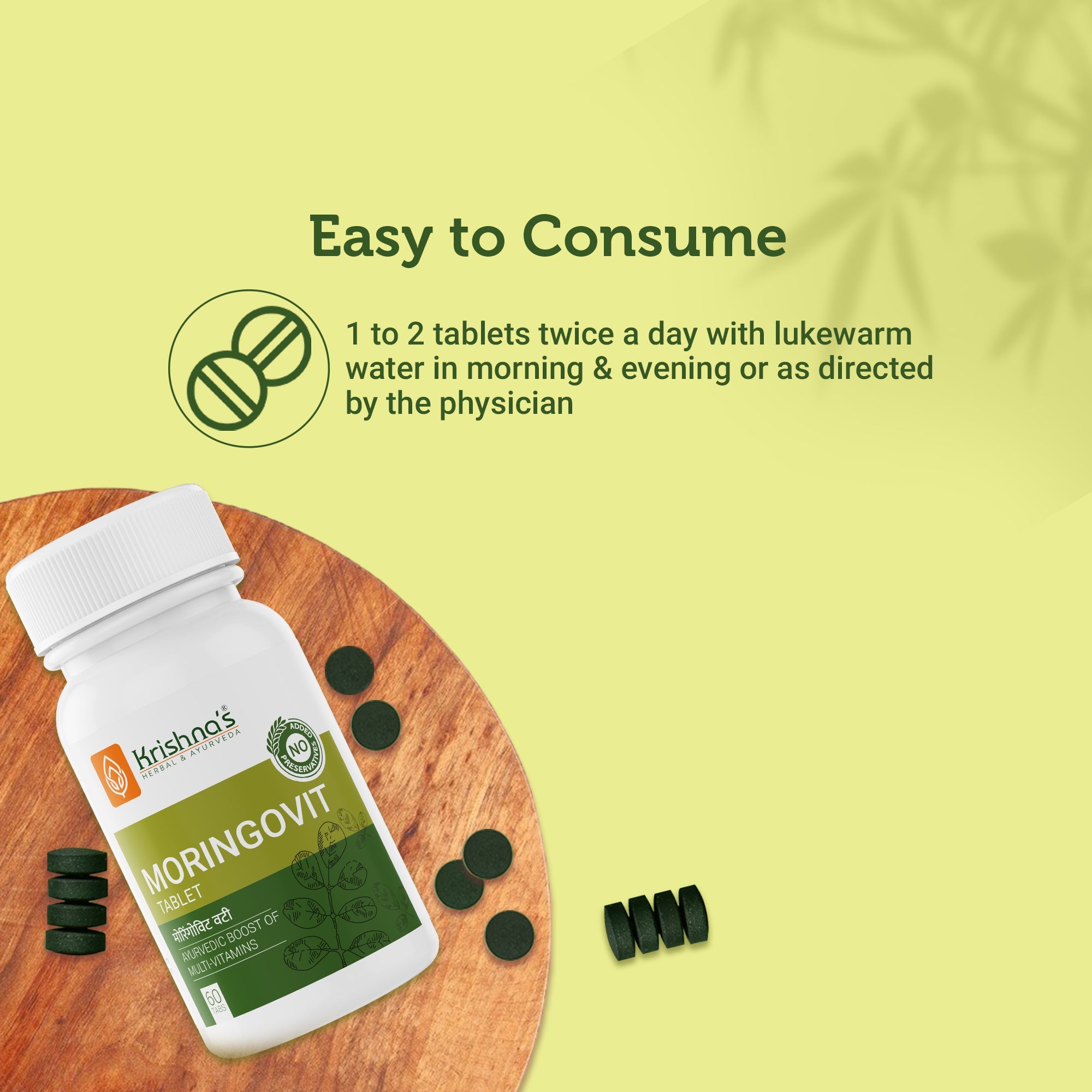 Krishna'S Herbal & Ayurveda Moringovit Tablets