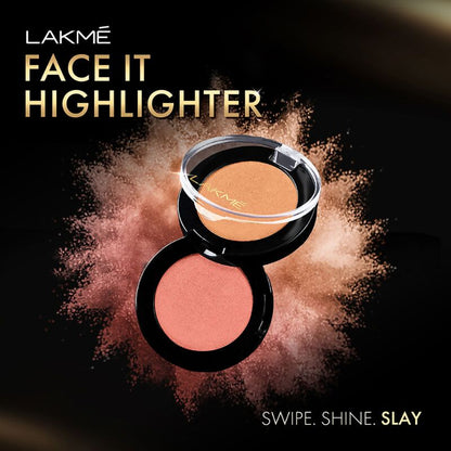 Lakme Face It Highlighter - Rose Gold - Distacart