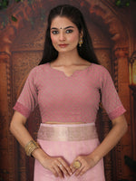 Thumbnail for Astita Organza Light Pink Saree