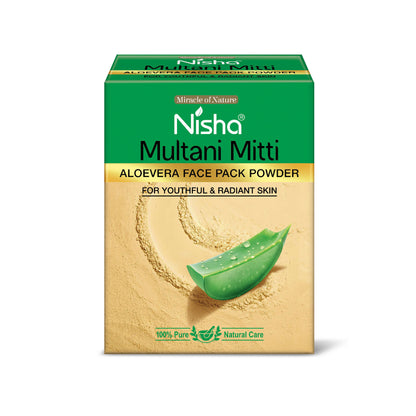 Nisha Aloevera Multani Mitti for Face|Skin Brightening Face Pack - Distacart