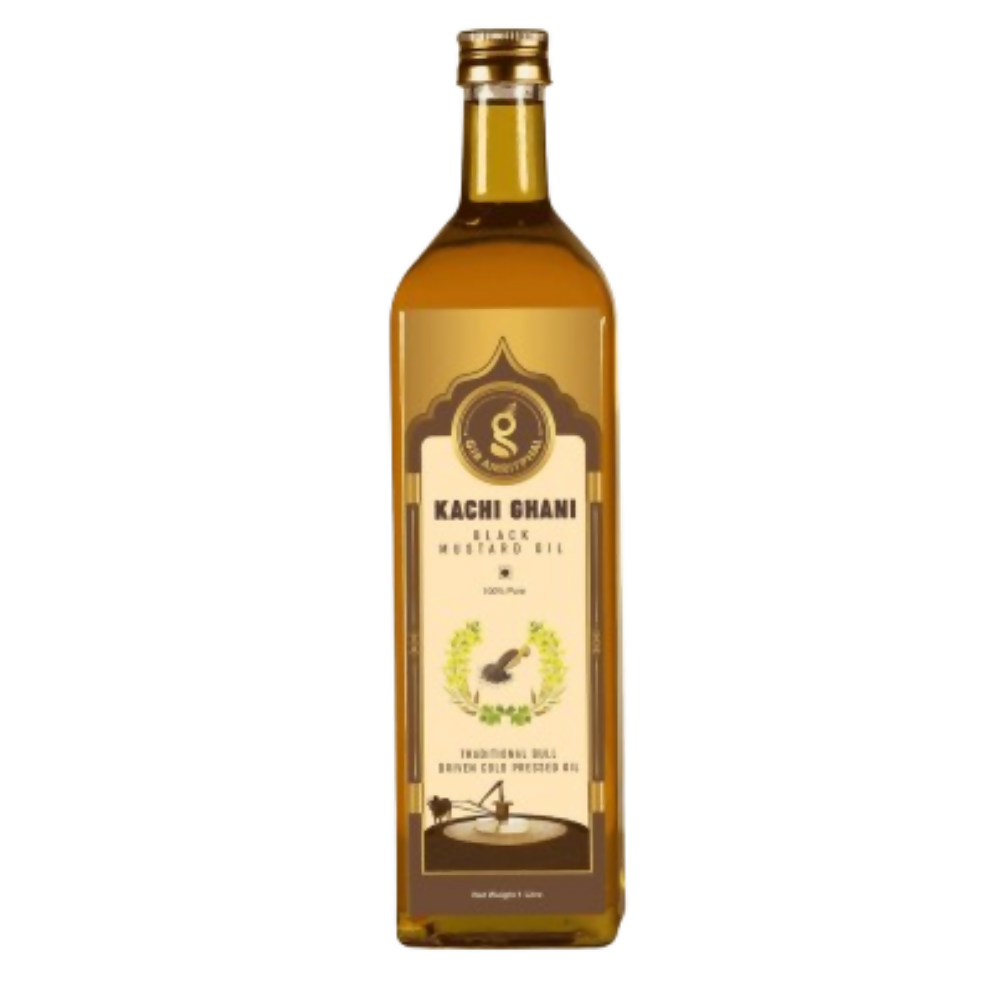 Giramritphal Kachi Ghani Cold Pressed Black Mustard Oil - Distacart