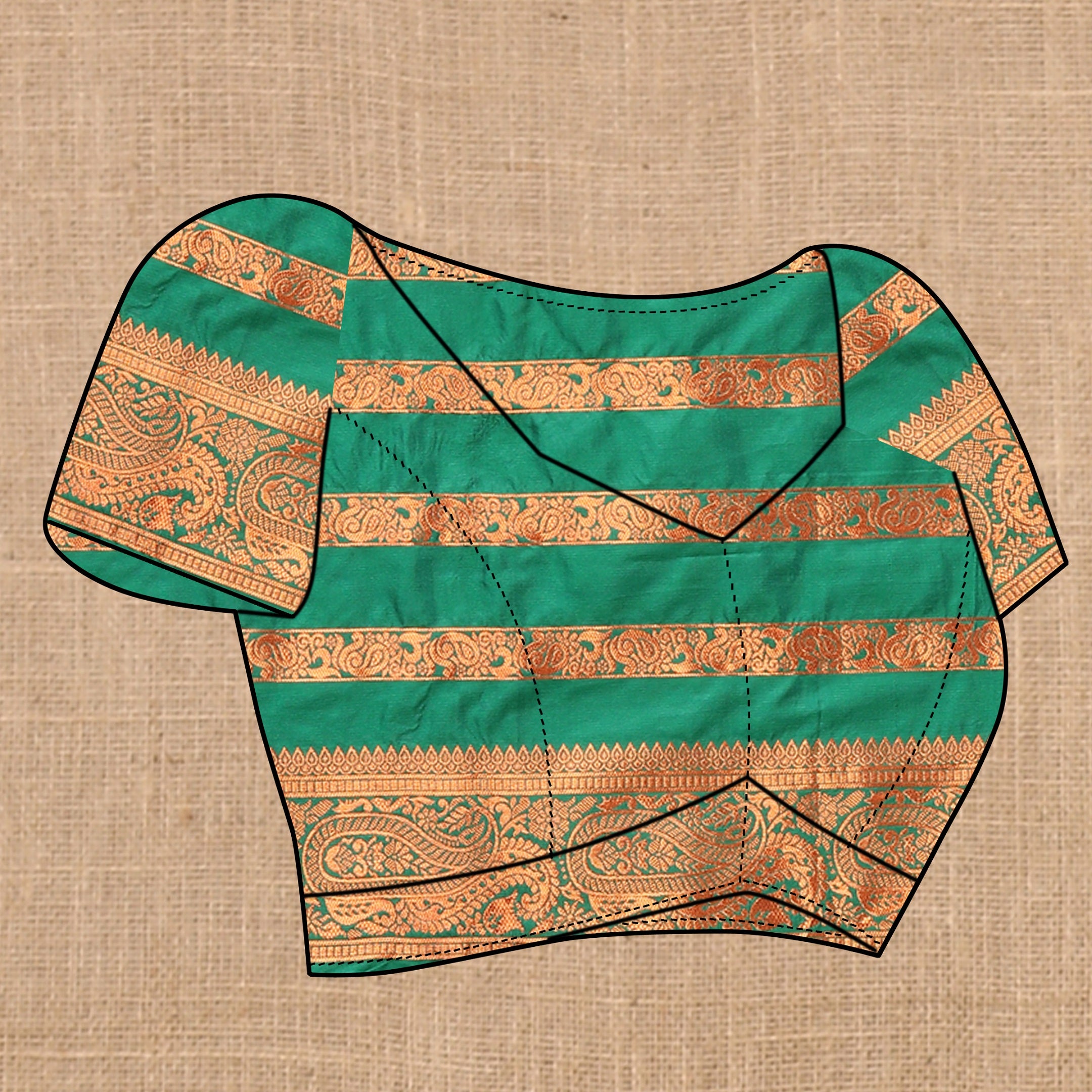 Vedant Vastram Green Color Banarasi Silk Saree - Green - Distacart