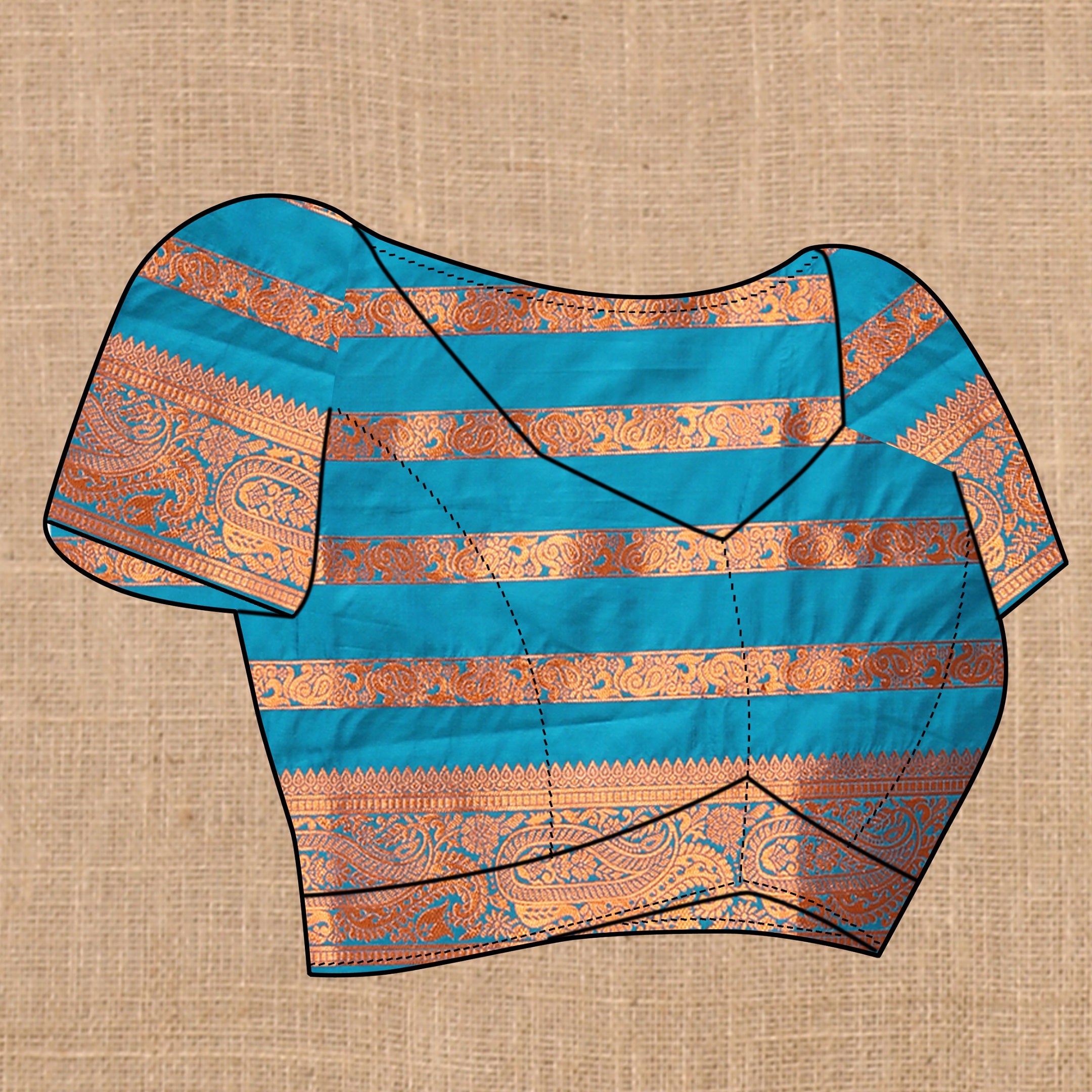 Vedant Vastram Rama Color Banarasi Silk Saree - Rama - Distacart