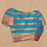 Thumbnail for Vedant Vastram Rama Color Banarasi Silk Saree - Rama - Distacart