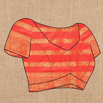 Vedant Vastram Red Color Banarasi Silk Saree - Red - Distacart