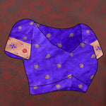 Thumbnail for Vedant Vastram Royal Blue Color Paithani Silk Saree - Royal Blue - Distacart