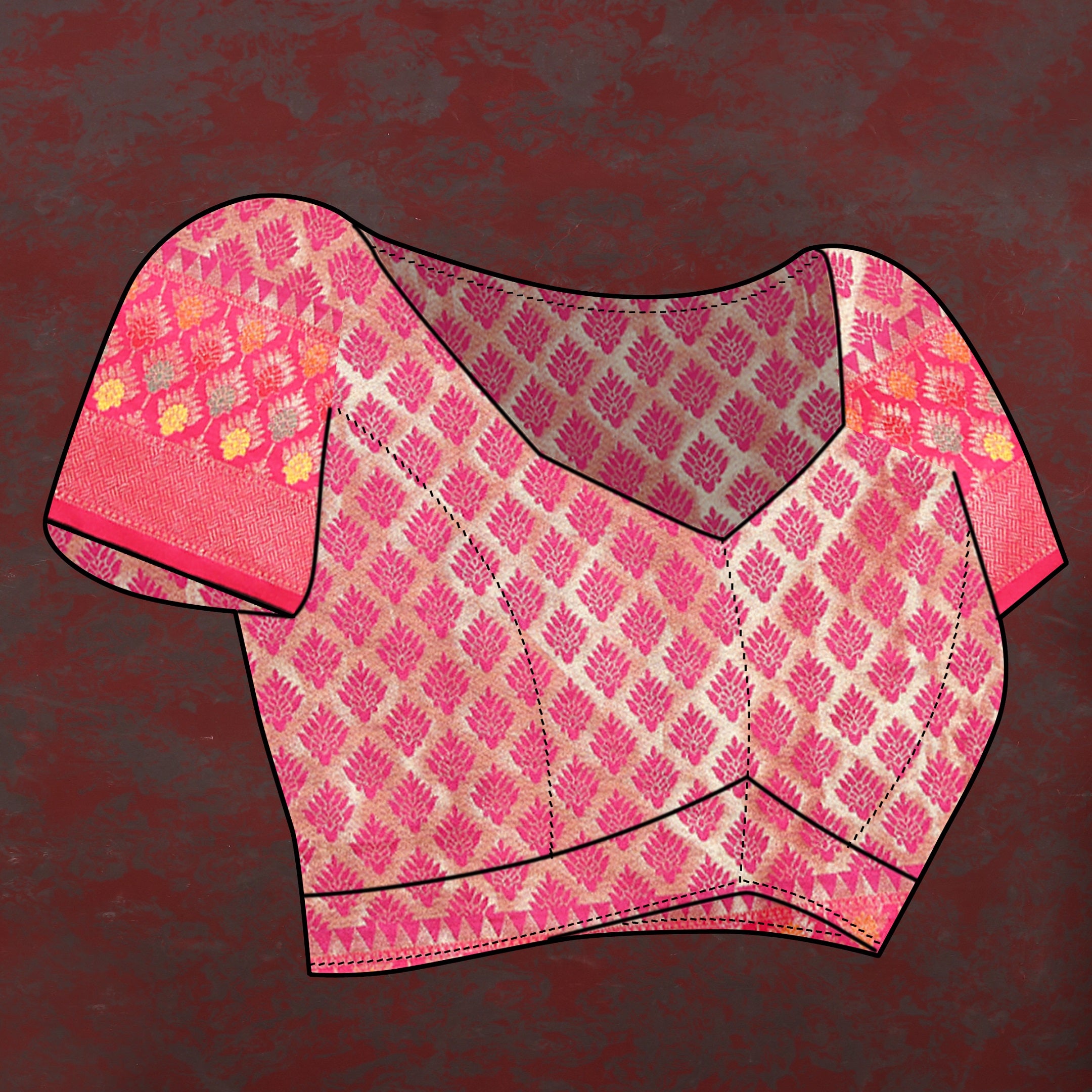 Vedant Vastram Baby Pink Color Kanjeevaram Organza Silk Saree - Baby Pink - Distacart