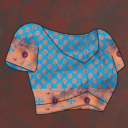 Vedant Vastram Wine Color Paithani Silk Saree - Wine - Distacart