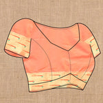 Thumbnail for Vedant Vastram Peach Color Paithani Silk Saree - Peach - Distacart