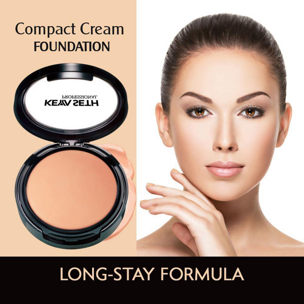 Keya Seth Aromatherapy Professional Compact Cream Foundation - Shade 6 - Distacart