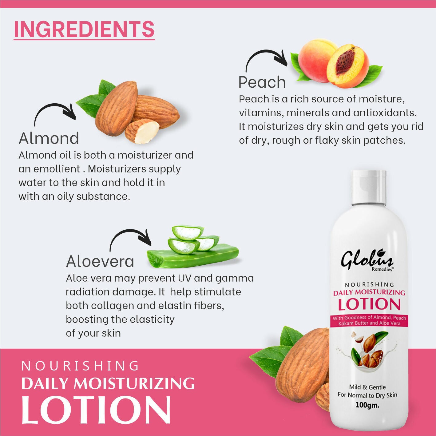 Globus Remedies Daily Moisturising Body Lotion - Distacart