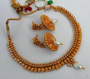 White Kemp Mango Necklace Set - Distacart