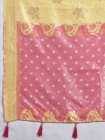 Thumbnail for Shree Shyam Fashion Yellow Linen Cotton Saree - Dista